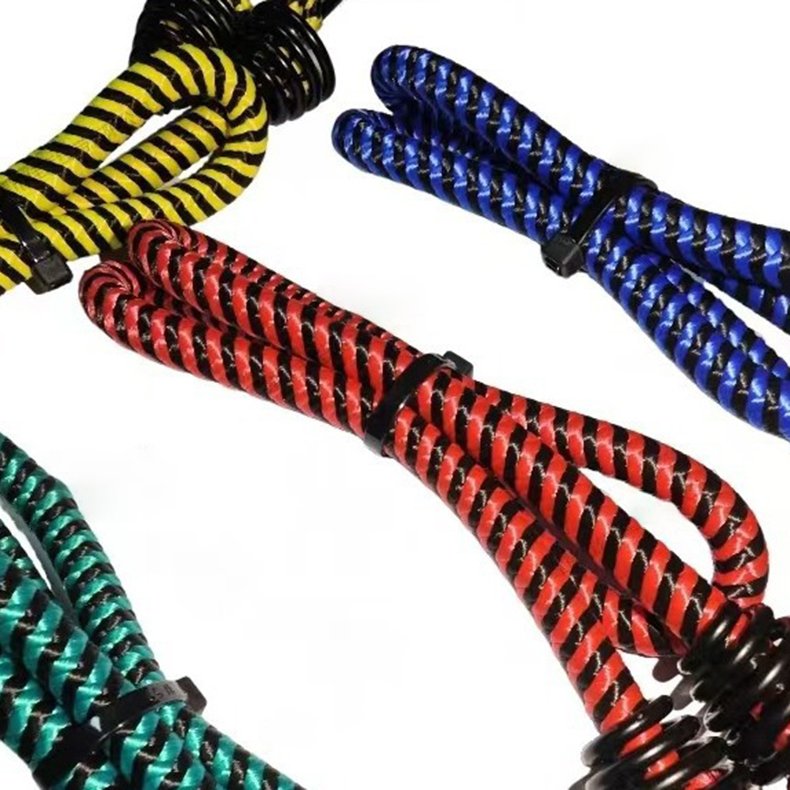 Multi-purpose Durable Rubber Round Luggage Rope With Hook Bicycle Outdoor Stretch Rope Luggage Strap Motorcycle Tie Down Rope