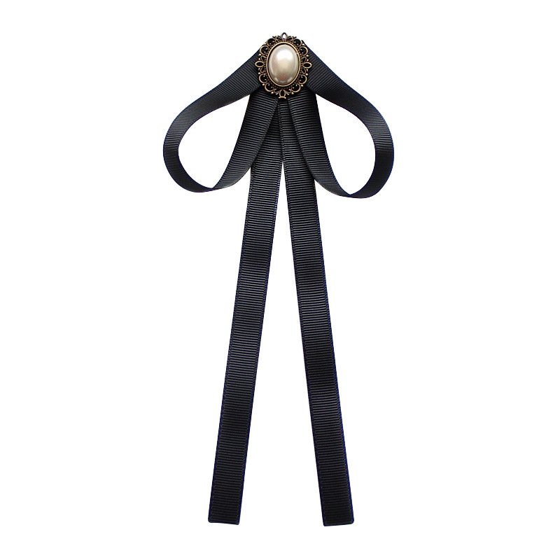 Wholesale Custom Solid Color Rhinestone Bow Ties For Women Black Ribbon Bows With Crystal For Suit