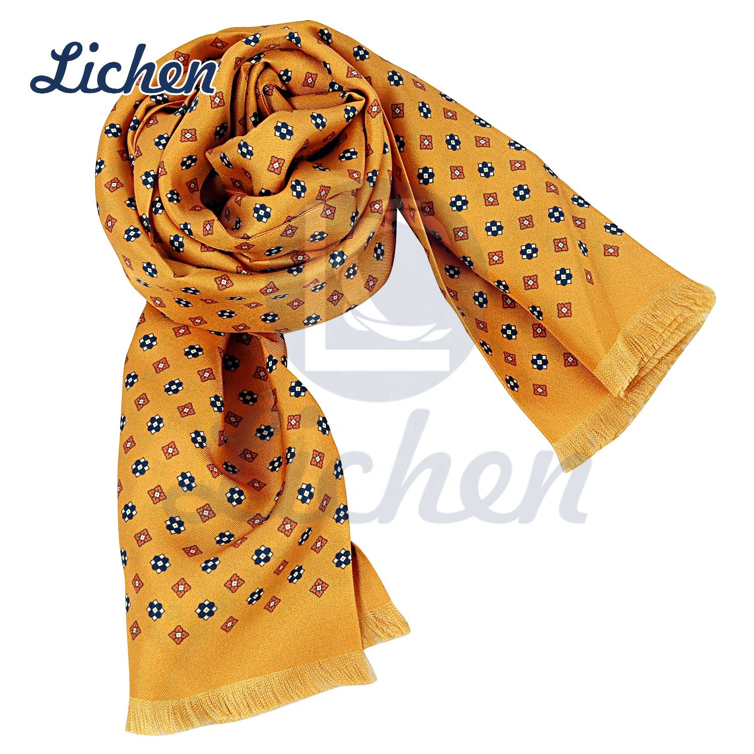 Professional Custom Design 4 Pieces Silk Printed Mens Neck Ties With Double Side Printed Men Classic Scarf