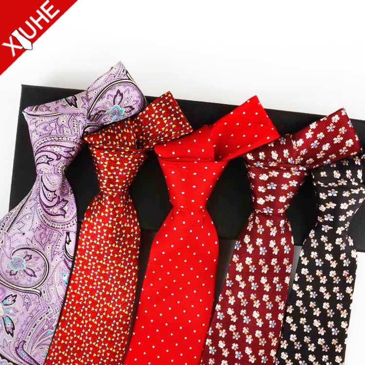 New Arrival Mens Tie Luxury Elegant Navy Blue Silk Neckties Custom Printing Pattern 100% Silk Ties