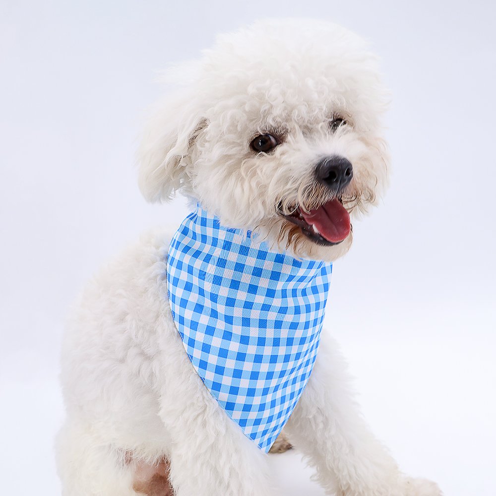 Solid color dog birthday blank large cheap printed custom logo dog bandana DogsWinterPolyester