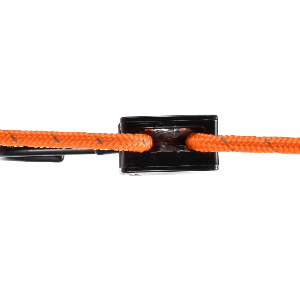 OEM 1/4 inch 150Lbs Reflective Thread Led Grow Light Hanger Rope Ratchet Tie Downs with Plastic Coated S Hooks