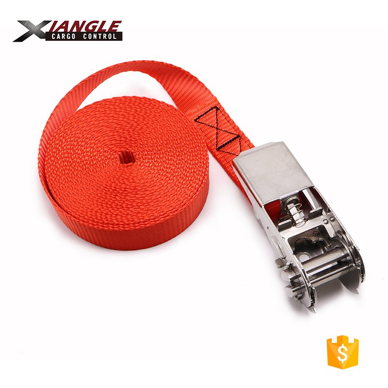 800KGS (1760LBS) Heavy Duty Endless 304 or 316 Stainless Steel Ratchet Tie Down Straps Ratchet