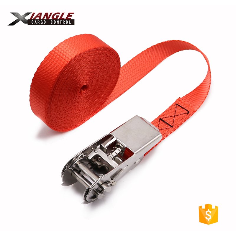 800KGS (1760LBS) Heavy Duty Endless 304 or 316 Stainless Steel Ratchet Tie Down Straps Ratchet