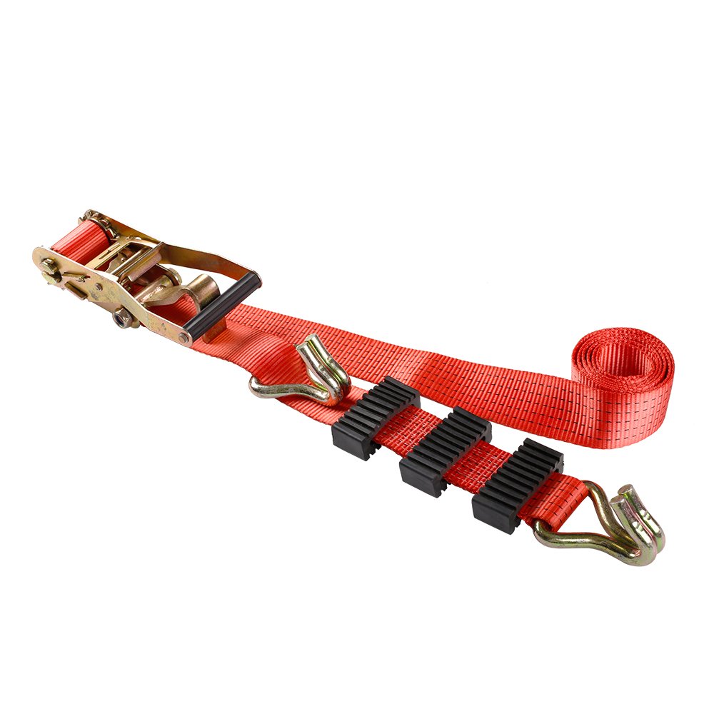 50mm polyester auto hauler tie down wheel strap with swivel hook