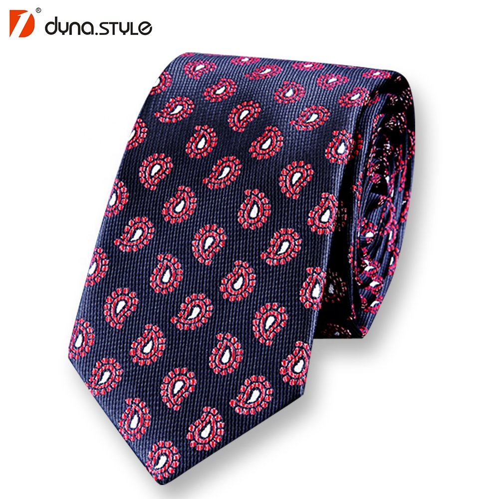 100% Handmade Man Fashion Elegant Purple Army Green Polyester Paisley Tie