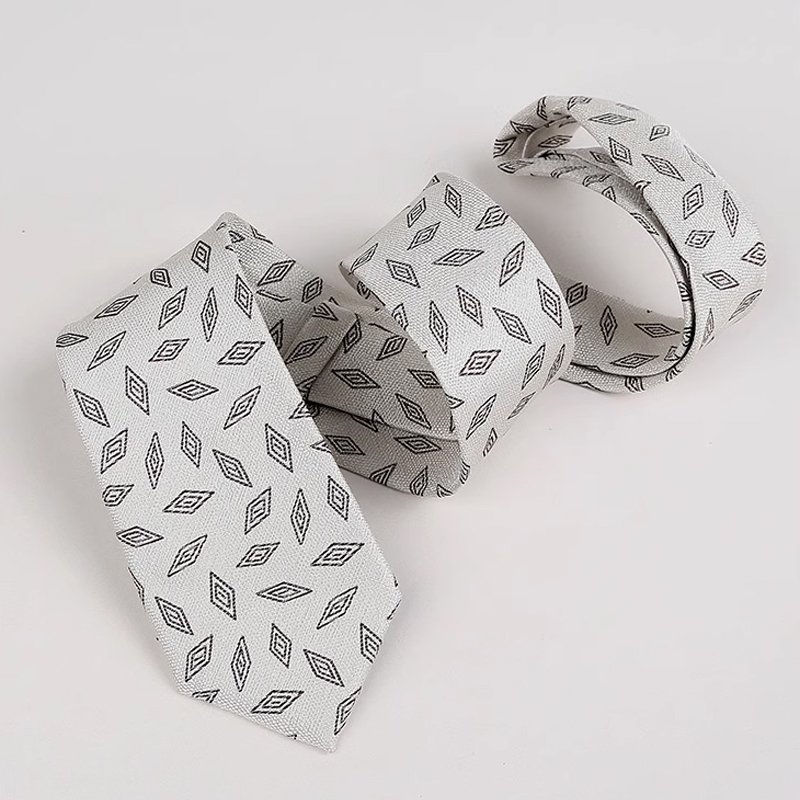 2024 Spring New Polyester Silk Woven Tie High-end Men's Business Casual Tie 8cm British Fashion Silk Tie