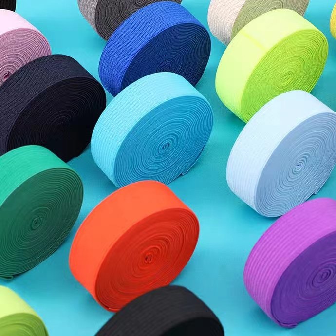 Custom Color Thickened Elastic Webbing Pants Waistband Garment Accessories Webbing Da Dance Ribbons for Point Shoes Shoes Straps