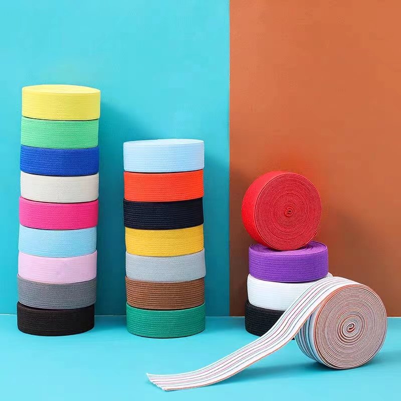 Custom Color Thickened Elastic Webbing Pants Waistband Garment Accessories Webbing Da Dance Ribbons for Point Shoes Shoes Straps