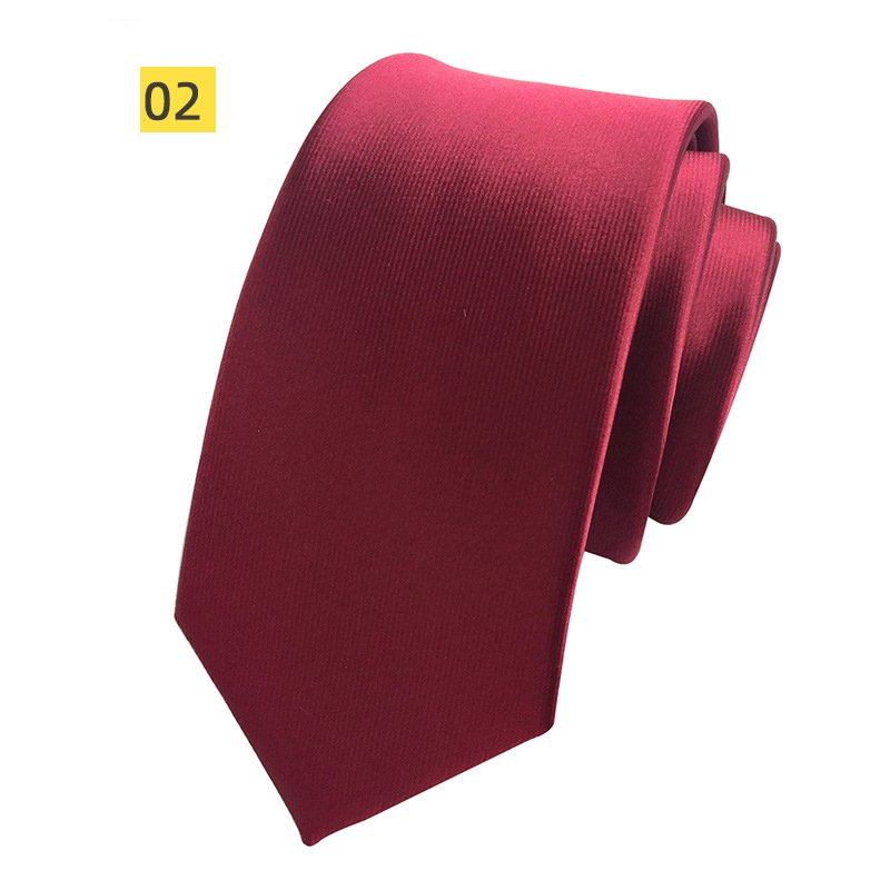 Wholesale Classic Popular Plain Ties Men Custom Polyester Woven Solid Color Neckties
