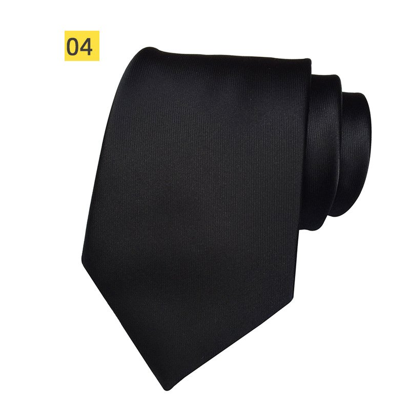 Wholesale Classic Popular Plain Ties Men Custom Polyester Woven Solid Color Neckties
