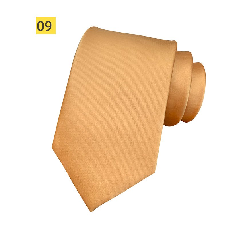 Wholesale Classic Popular Plain Ties Men Custom Polyester Woven Solid Color Neckties