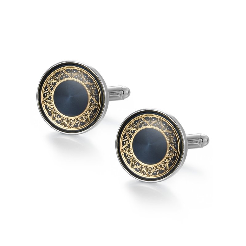 Daili Men's Cufflinks Upscale Gemstone Cufflinks Business Attire Men's Fashion Accessory Exquisite Craftsmanship Cuff Links