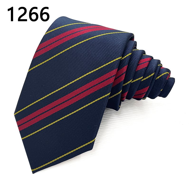 TONIVANI-67-2 Woven Young Man Business Stripe Neckties Polyester Student Design Tie