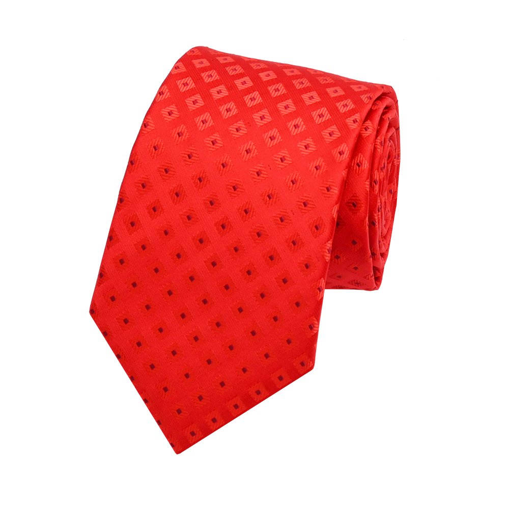 YiLi Handmade Microfiber Polyester Red Pink Modern Tie