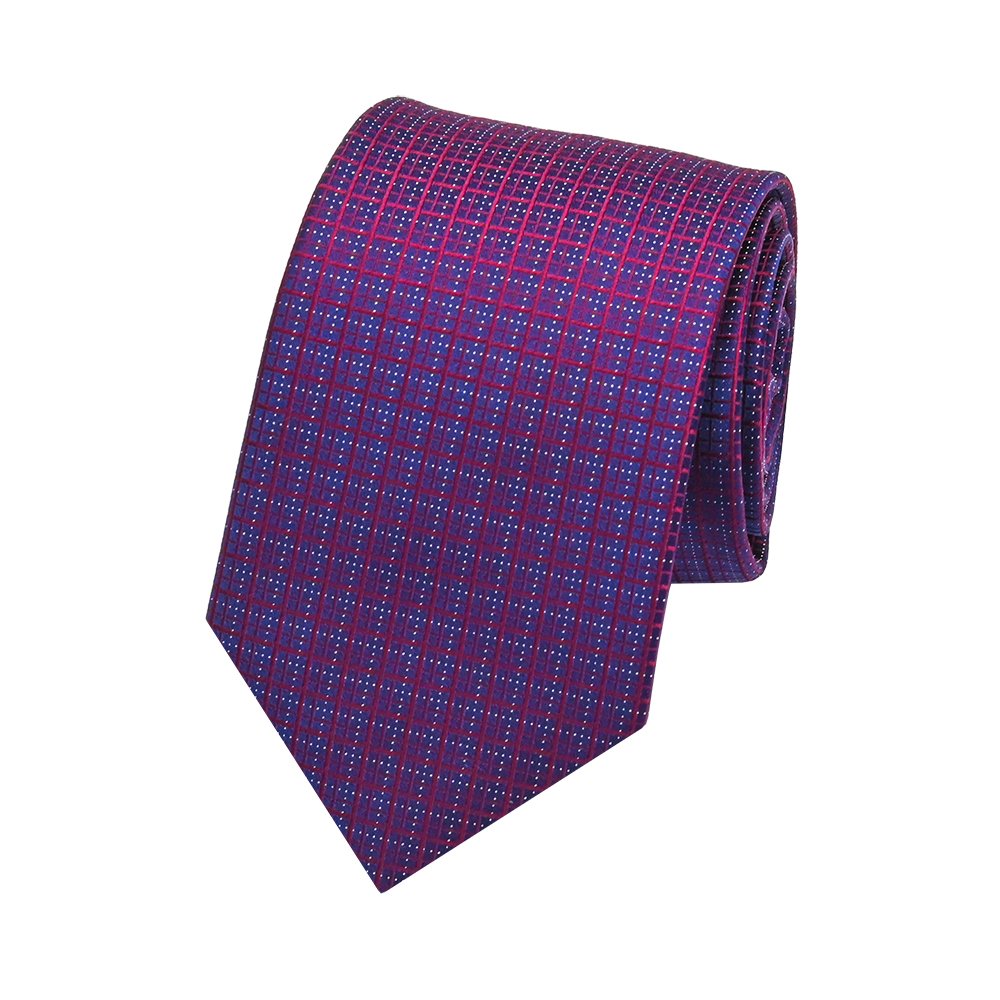 YiLi Handmade Microfiber Polyester Red Pink Modern Tie