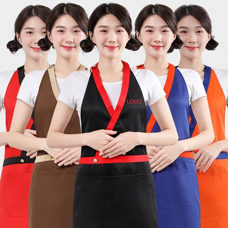 Nail Beauty Salon Apron Custom Logo Summer Thin Ladies Fashion Work Apron