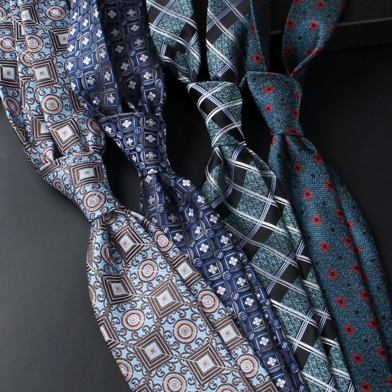 Long Length Luxury Gentleman Accessory Necktie Custom Mens Polyester Ties