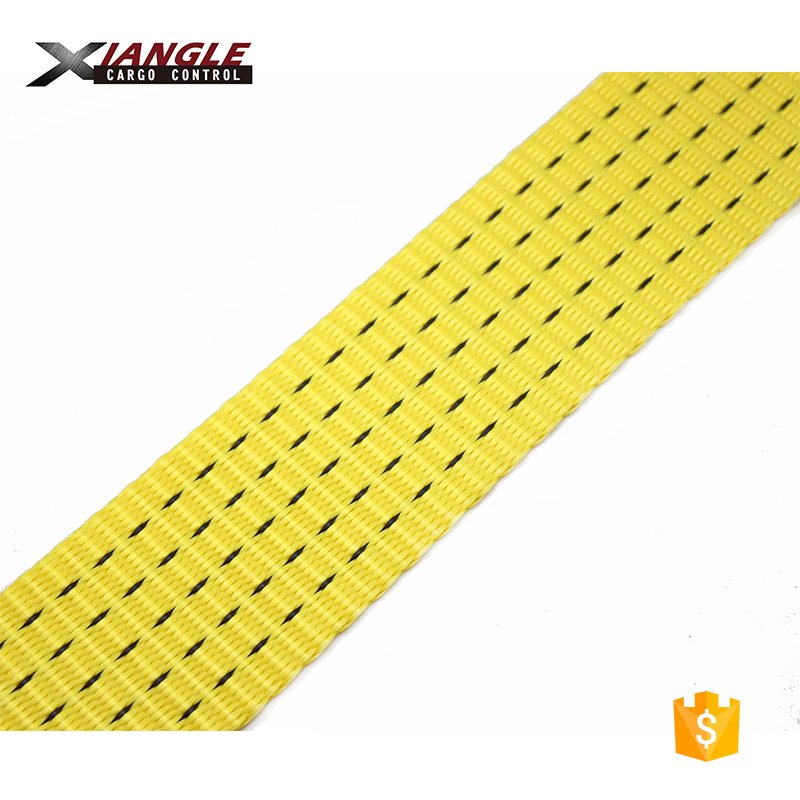 Best price heavy duty high strength webbing 2 inch polyester webbing load belt for tie down strap