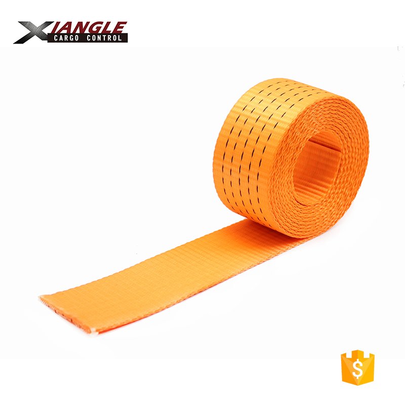 Best price heavy duty high strength webbing 2 inch polyester webbing load belt for tie down strap