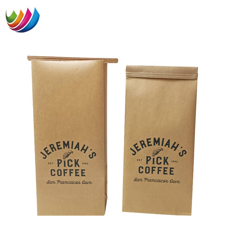Customized Moisture-proof Tin Tie kraft paper stand up tea heat-sealed coffee packaging bags