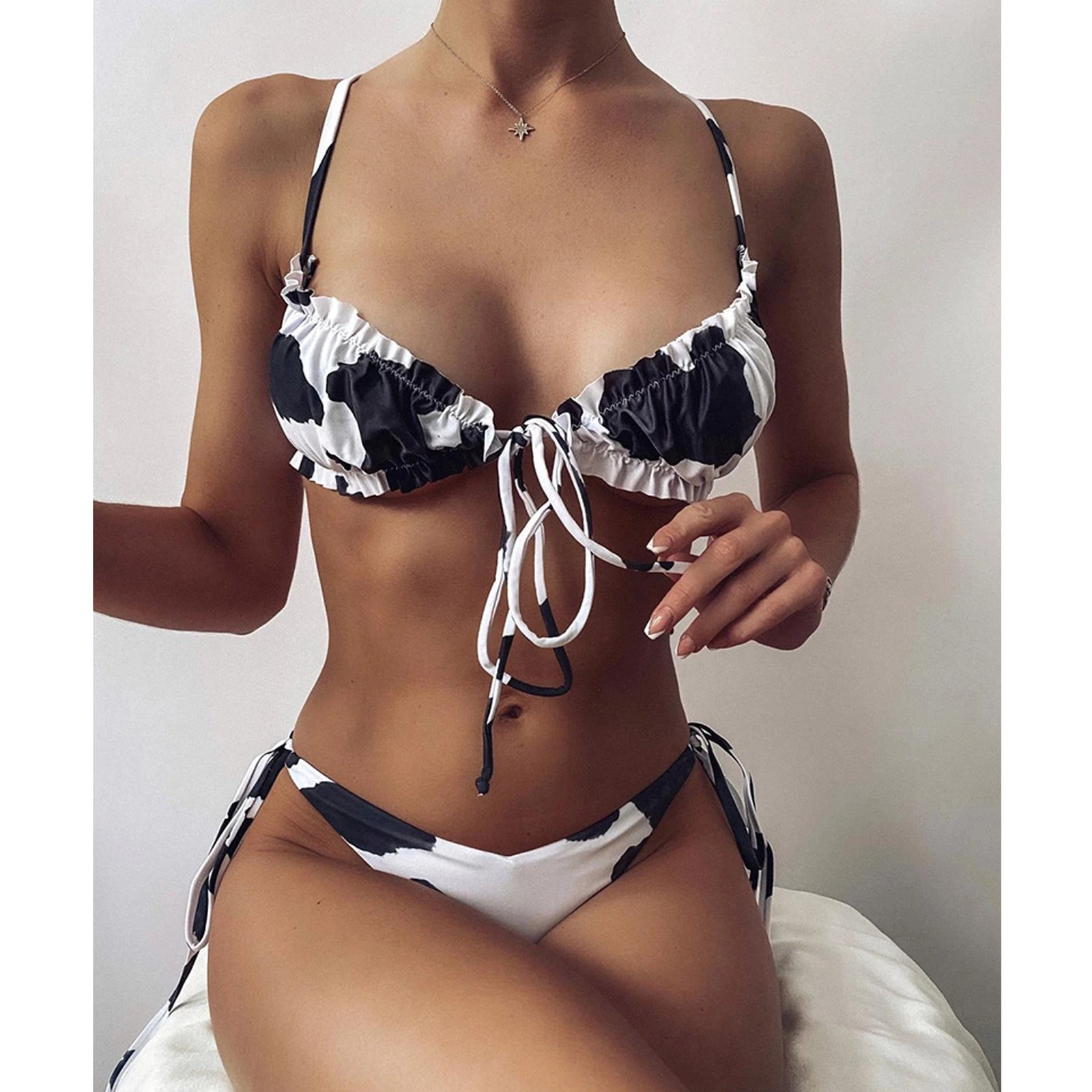 2024 New Hot Two Piece Swimsuit Women Fitness Swimwear Butterfly Printed Bikini Set Bikini Luxury Swimwear Women