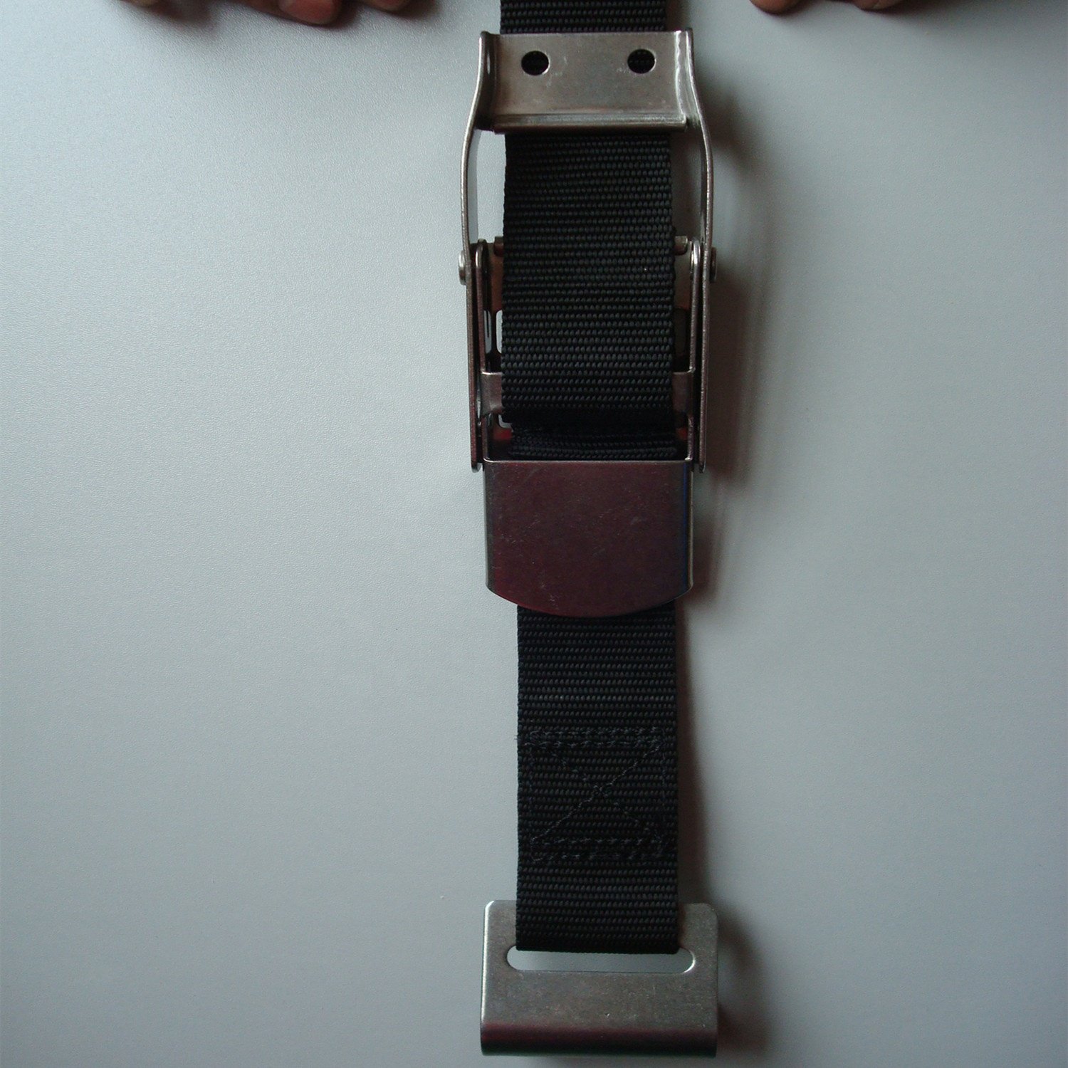 Hot sale high quality 1T durable light webbing cargo lashing metal cam buckle strap with hook