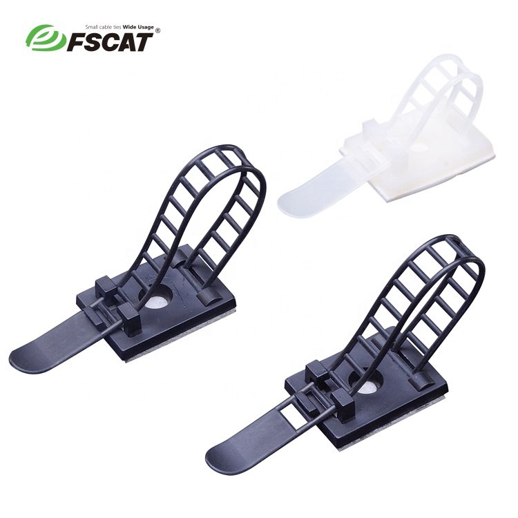 PA66 Material Colored Plastic Products Cable Clamp Adjustable Plastic Tie Mount