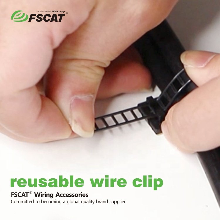 PA66 Material Colored Plastic Products Cable Clamp Adjustable Plastic Tie Mount