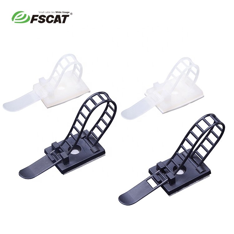 PA66 Material Colored Plastic Products Cable Clamp Adjustable Plastic Tie Mount