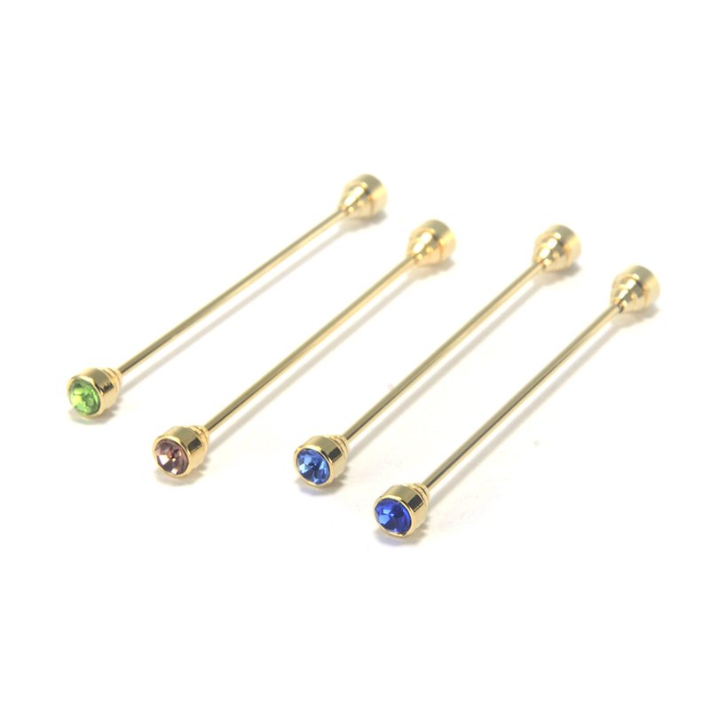 crystal tie collar bar Mens Shirt Collar Pin Necktie Tie Clip Clasp Brooch Bar Barbell Lapel Stick Collars buckle