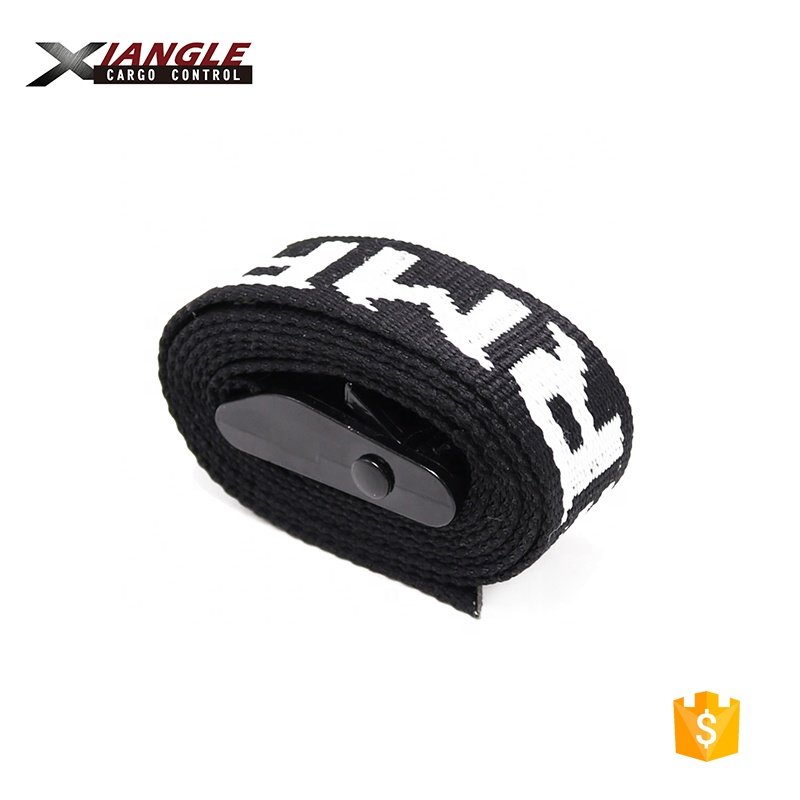 Hot sell 1 inch polyester 25mm cam buckle straps tie down strap custom belt buckle logo 350kgs straps