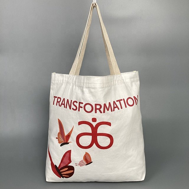 Cute Strong Cotton Gift Bag Drawstring Prints Small Cotton Bag With Ties Log Print Recycle Cotton Canvas Duffle Bag For Win