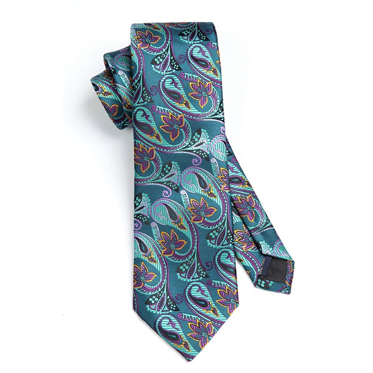 Personal Tie for Man Handkerchief Wedding Party Necktie & Pocket Square Set Silk Ties