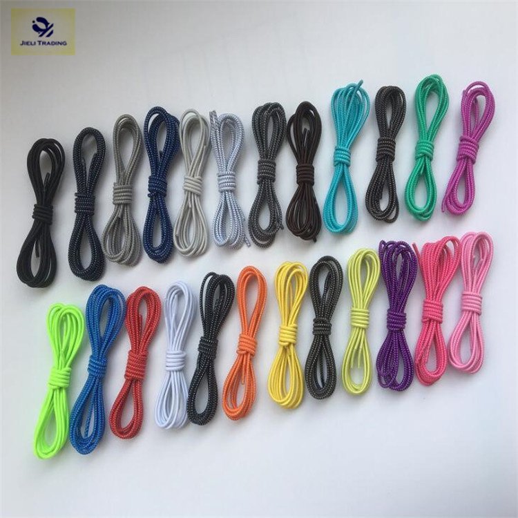 Jieli round elastic shoelaces no tie shoe laces with Replacement Capsule Locks wholesale