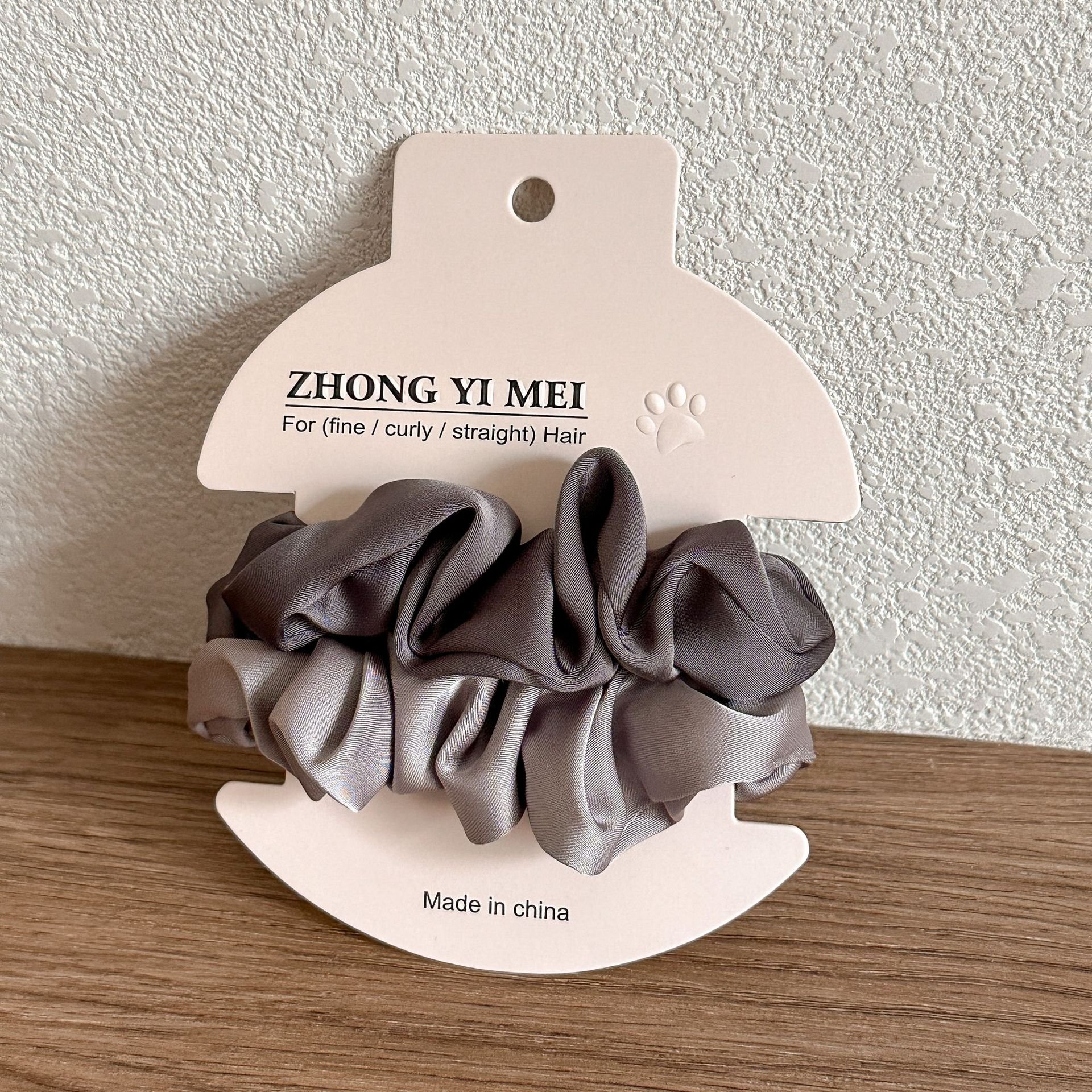 2pcs/set Elegant Simple Solid Color Hair Ties Hair Band Girls Women Extra Satin Silk Scrunchies