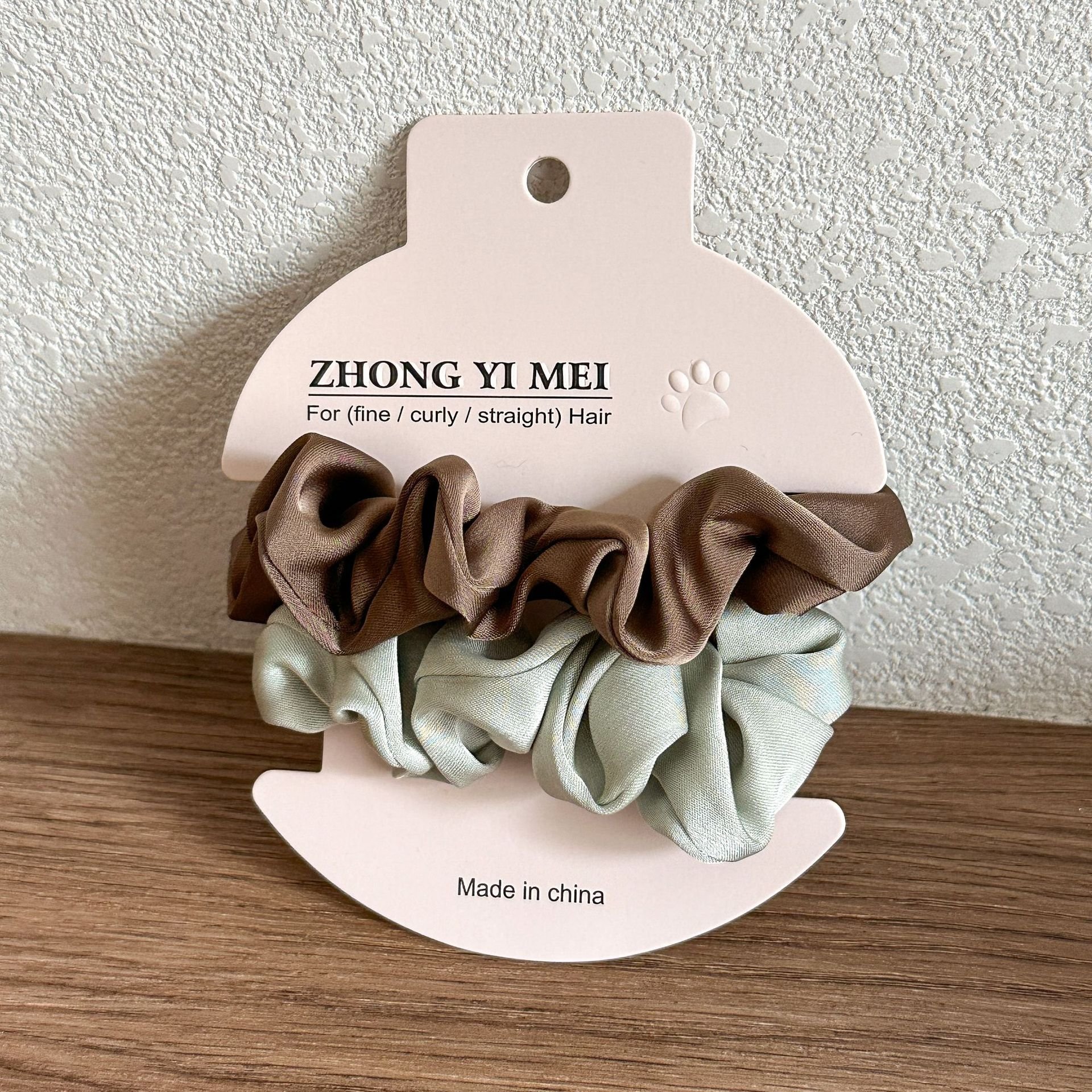 2pcs/set Elegant Simple Solid Color Hair Ties Hair Band Girls Women Extra Satin Silk Scrunchies