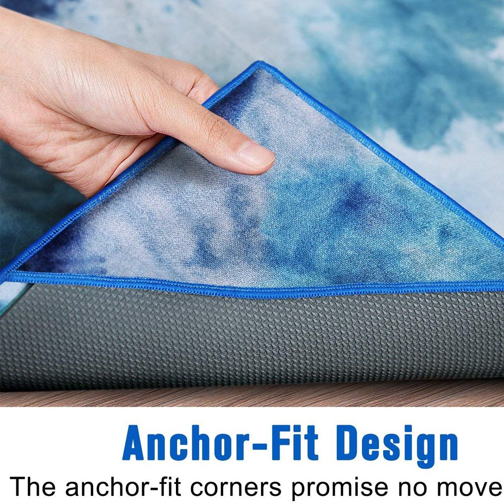 high quality fast drying soft touch rpet recycled microfiber yoga towel silicon dots