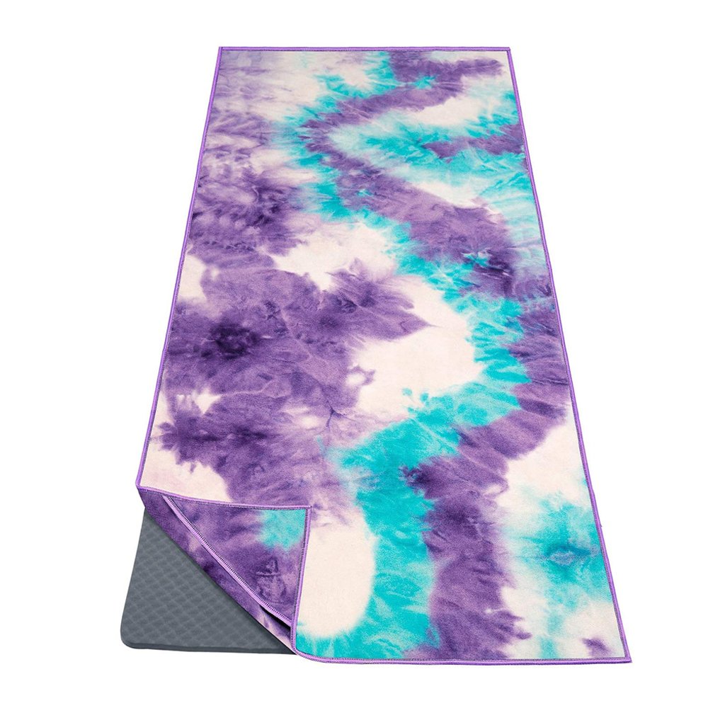 high quality fast drying soft touch rpet recycled microfiber yoga towel silicon dots