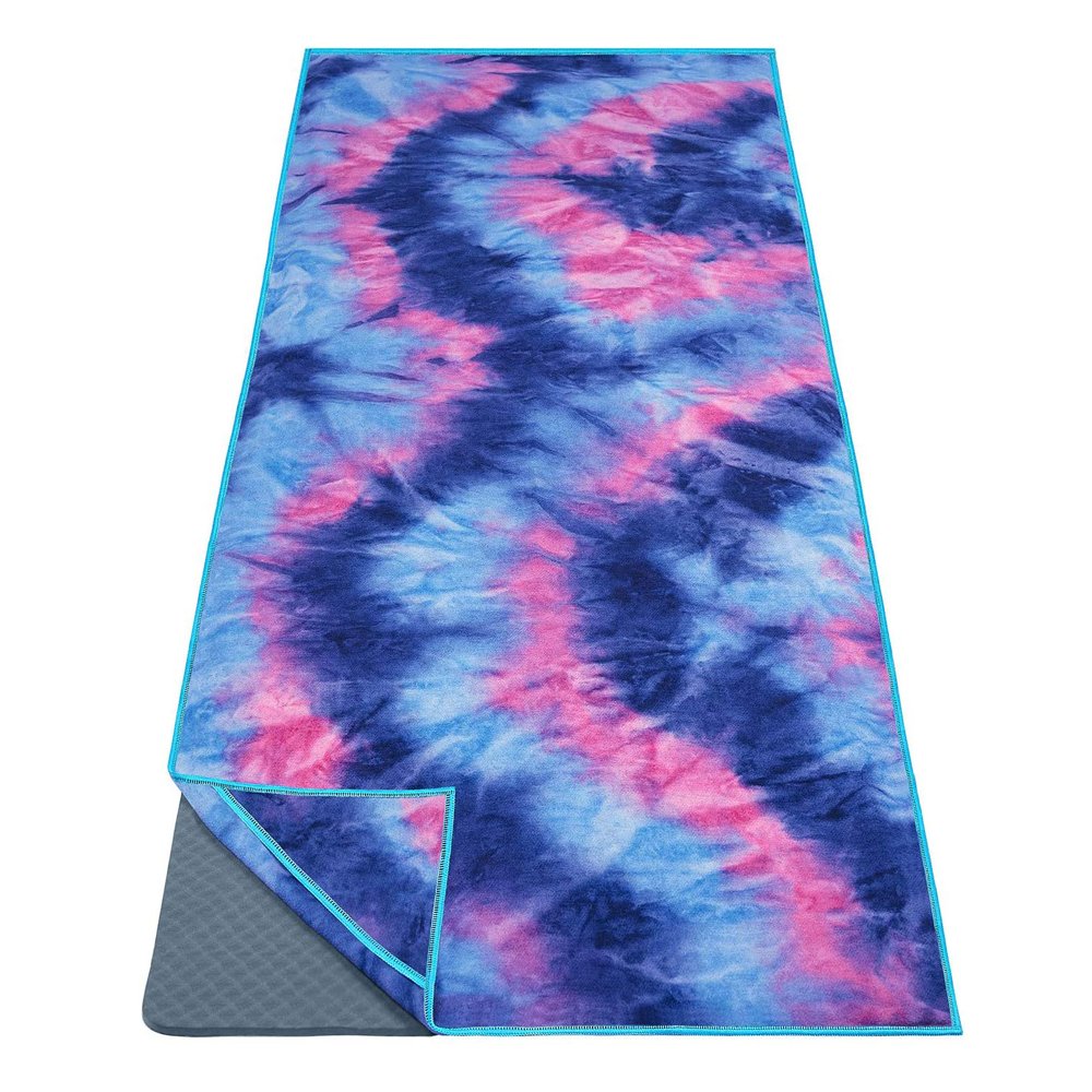 high quality fast drying soft touch rpet recycled microfiber yoga towel silicon dots