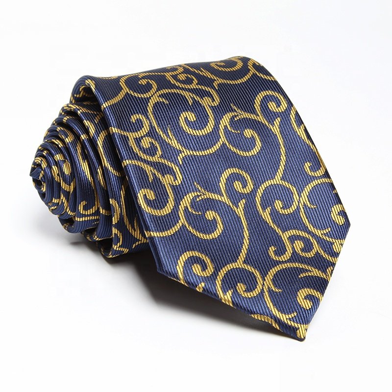 Factory Direct Selling 2022 New Design Poly Woven Jacquard Classic Business Men Neck Polyester Ties