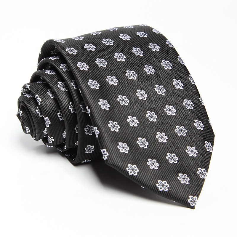 Factory Direct Selling 2022 New Design Poly Woven Jacquard Classic Business Men Neck Polyester Ties