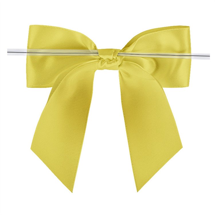 Wholesale Custom Gift Ribbon Bow With Wire Twist Tie For Gift Packing