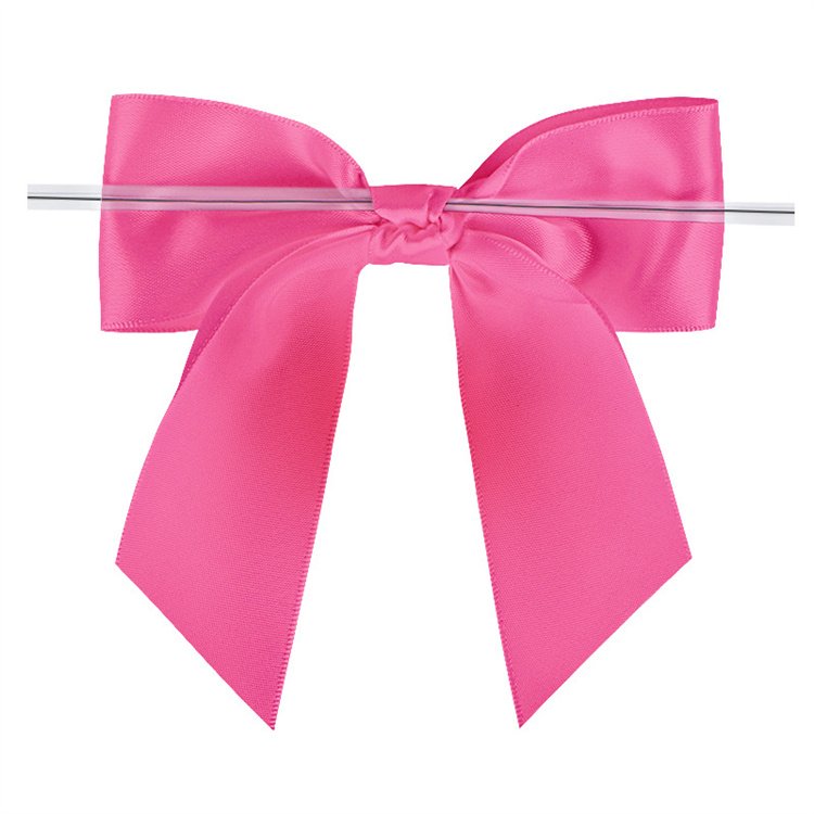Wholesale Custom Gift Ribbon Bow With Wire Twist Tie For Gift Packing