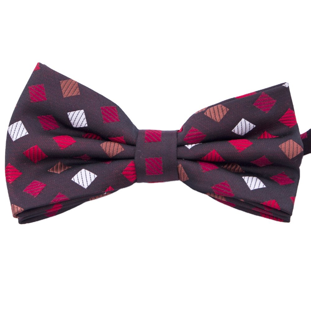 RunLin Handmade Floral Polka Dot Customized Decorative Woven Fabric Jacquard Fashion Luxury Men Bow Ties