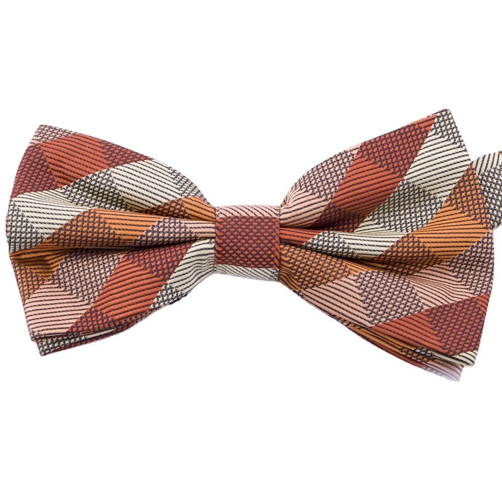 RunLin Handmade Floral Polka Dot Customized Decorative Woven Fabric Jacquard Fashion Luxury Men Bow Ties