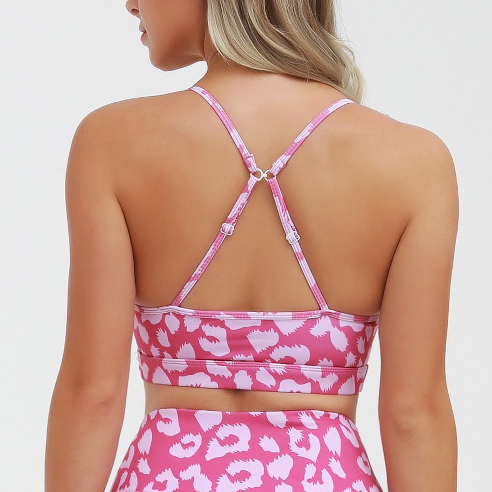Bless Y3 wholesale fitness & yoga wear fitness wear sexy yoga bra and pants sets plus size women's printed yoga set