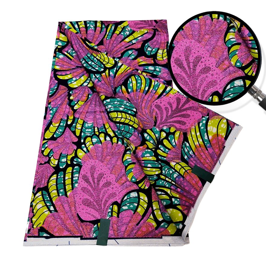 African Batik Fabric Top African Batik Fabric Factory-Made and Exported African Floral Wax Print Ankara Tie-Dye Print Fabric