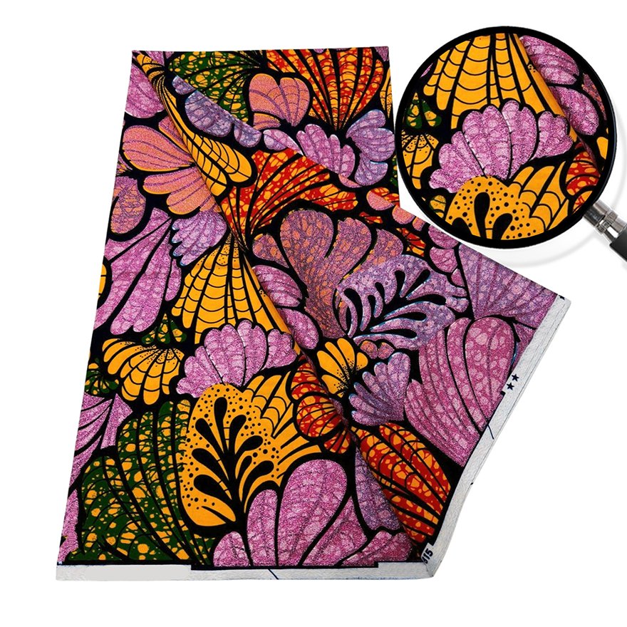 African Batik Fabric Top African Batik Fabric Factory-Made and Exported African Floral Wax Print Ankara Tie-Dye Print Fabric