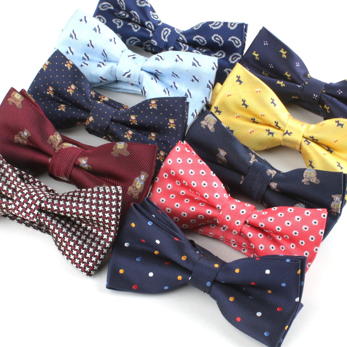 wholesale oem logo custom adjustable pre-tied party wedding tuxedo banquet working men's shirt bow tie bowtie bow ties